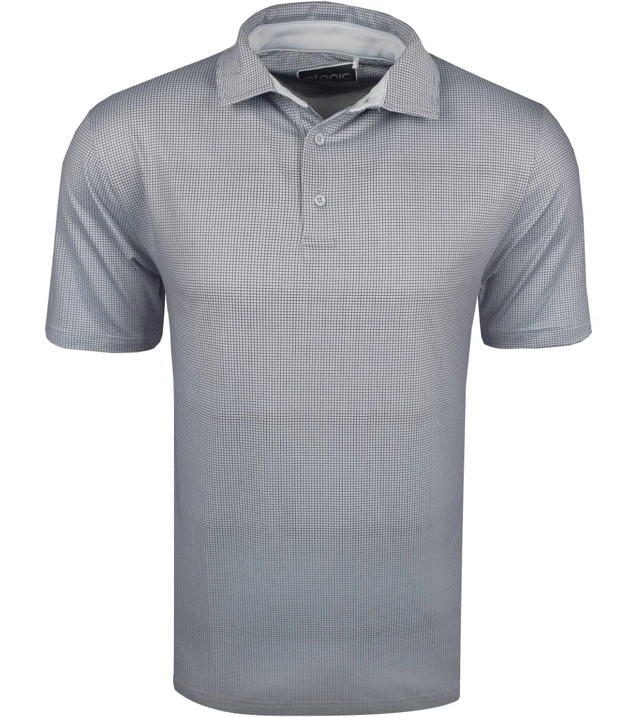 Etonic Men's Gingham Print Golf Polo