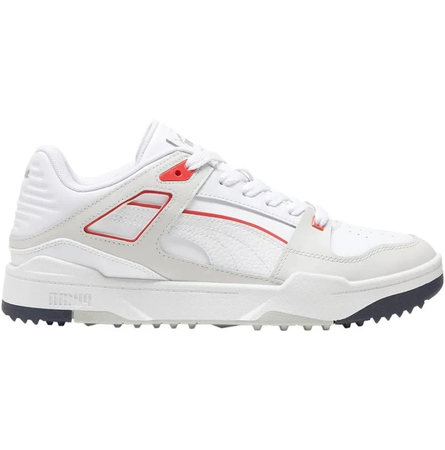 Puma Men's Slipstream G Spikeless Golf Shoes White / Deep Navy