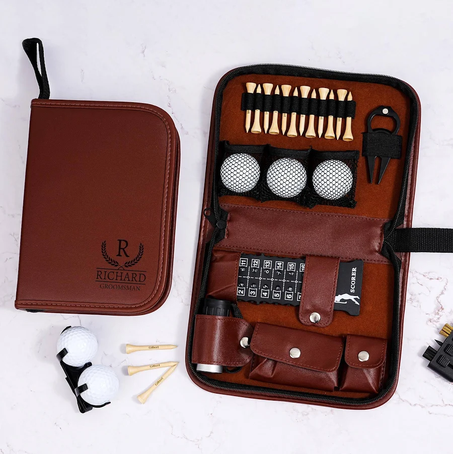 Custom Golf Accessories for Groomsmen, Engraved Golf Gift Set, Personalized Divot Tool Set, Gift for Golf Lover, Wedding Gift for Best Man