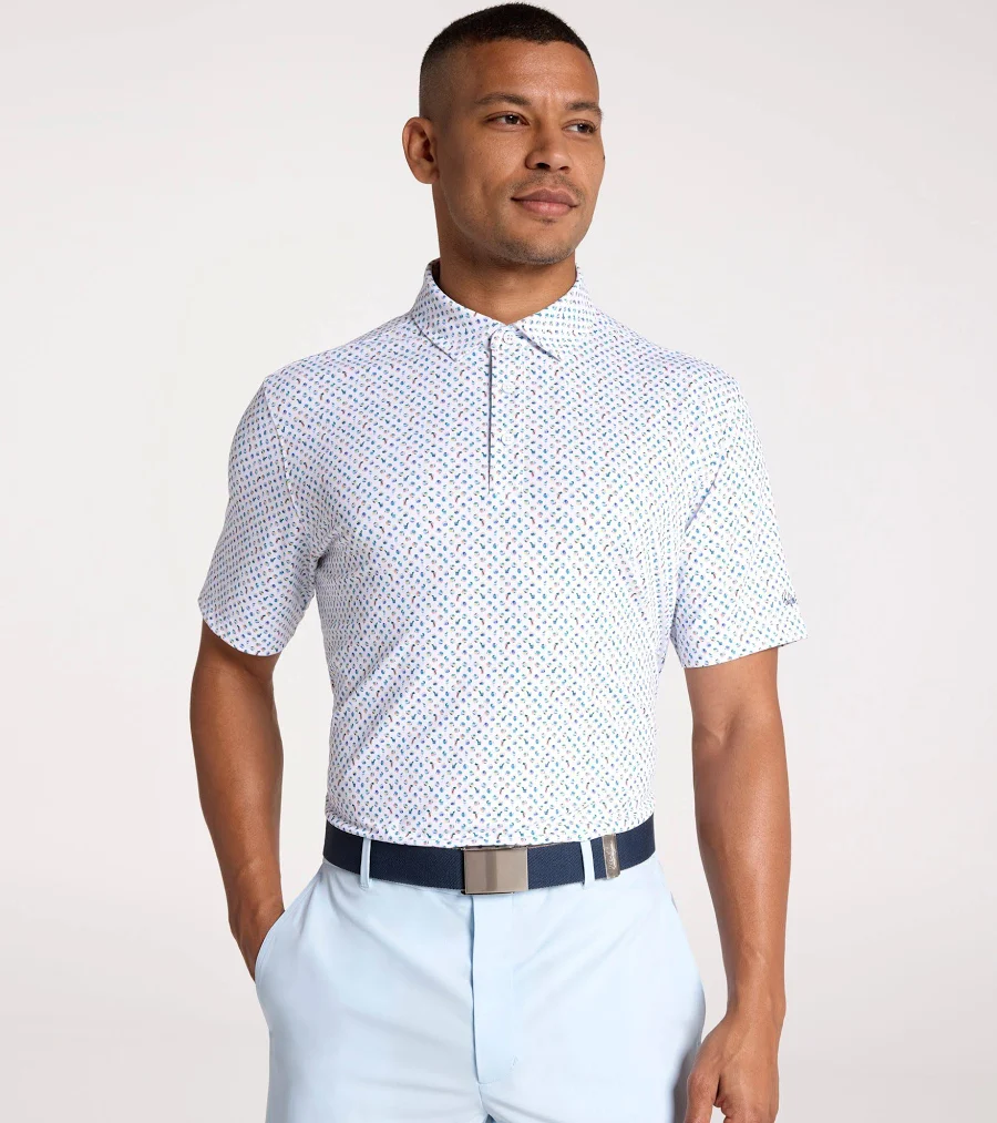 Walter Hagen Men's Performance 11 Novelty Print Golf Polo