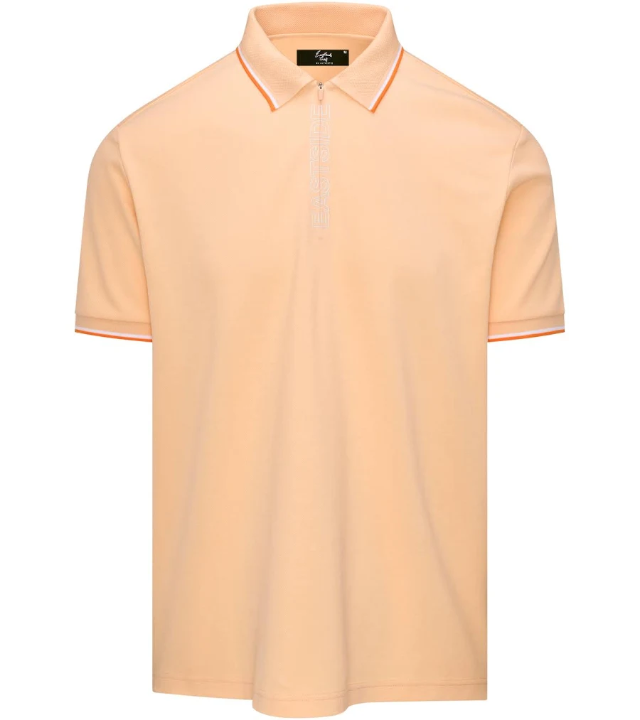 eastside golf Men's Zip Golf Polo